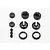 Traxxas GTR Shock Caps & Spring Retainers 7065