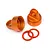 HPI Aluminium Shock Caps Orange 2Pcs 108070