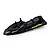 Black and green UDI RC boat cabin outer cover with UDI Sport and Inkfish branding on a white background.