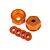 HPI Aluminium Bottom Shock Caps Orange 2Pcs 108071
