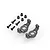 HPI Aluminium Hub Carriers (C-Hub) Set - Gunmetal 161145