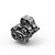 HPI Aluminium Centre Gear Box Set - Gunmetal 161170