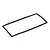 A rectangular black EVA foam waterproof seal gasket for an RC boat, shown against a plain white background.