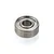A single metal shielded ball bearing for RC models isolated on a white background.
