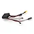 A black UDI 2-in-1 waterproof gyro ESC and receiver unit for RC boats with various wires and connectors attached.