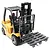 Huina Forklift with Sound and LED Lights RC Construction Vehicle Electric 2WD 1/10 Scale RTR 1577