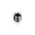 A single small metal grub screw with a hexagonal socket drive, shown from an angled top-down perspective against a white background.