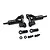 Yeah Racing Aluminium Front Lower Suspension Arms 2Pcs - Black TEC4-026BK