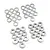 Yeah Racing Aluminium 4x8mm Washer Set (0.5mm, 1.0mm, 2.0mm, 3.0mm) 40Pcs - Silver YA-0743SV
