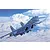 An artistic illustration of a Russian Su-33 Sea Flanker fighter jet in flight against a blue sky with white clouds.