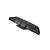 A black plastic rear bumper component for an RC car, shown from an angled rear perspective against a white background.