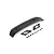 A black Rovan RC rear wing with two mounting brackets and a set of small screws and spacers on a white background.