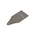 A gunmetal grey Rovan aluminium front chassis plate for an RC vehicle, shown from an angled top-down perspective against a white background.