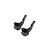 Two black Rovan RC steering hubs positioned side-by-side on a white background.