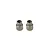 Two gunmetal grey Rovan aluminium shock brace columns shown side-by-side against a white background.