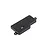 A black plastic Rovan receiver box cover with a rectangular switch cutout and mounting tabs on a white background.