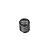 A single black metal coil spring for an RC servo saver, shown from a top-down angle against a plain white background.