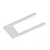A U-shaped white silicone or rubber waterproof gasket for an RC boat.