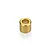 A single small cylindrical copper or brass bushing for RC boat spare parts.