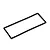 A rectangular black EVA foam gasket or waterproof seal for an RC boat, isolated on a white background.