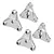 GPM Aluminium Tamiya Wheel Hexes 4Pcs - Silver HS2010-S