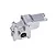 A silver GPM Racing aluminium gearbox case for RC vehicles, shown from a high-angle perspective against a white background.