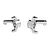 Two silver GPM Racing aluminium front steering hubs for RC cars, marked with L and R for left and right sides.