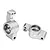 A pair of silver GPM Racing aluminium rear hubs for RC cars, marked with L and R for left and right sides.
