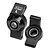 Two black GPM Racing aluminium rear hubs for RC cars, featuring pre-installed bearings and L/R markings.