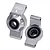 A pair of silver GPM Racing aluminium rear hubs for RC cars, featuring pre-installed black ball bearings and marked with L and R indicators.