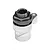 A silver GPM Racing 23T aluminium servo horn with a black integrated servo saver mechanism against a white background.