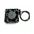 A black 30x30mm RC cooling fan with a two-pin connector and attached wire lead.