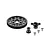 XRAY Ultra-Lightweight LCG Slipper Eliminator Set including a 72T spur gear, mounting hub, spacer, and three screws.