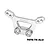 A silver GPM Racing aluminium front shock tower for RC cars, featuring a machined 7075-T6 alloy construction.