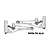 Two silver GPM Racing aluminium front lower suspension arms for RC cars, shown against a white background.
