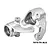 Two silver GPM Racing aluminium steering hubs for RC cars, marked with L and R, on a white background.