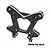 A black GPM Racing aluminium front shock tower for RC cars, featuring silver chamfered edges and multiple mounting holes.