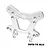 A silver GPM Racing aluminium front shock tower for an RC car, featuring multiple mounting holes and a machined finish.