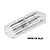 A silver GPM Racing aluminium intake grate for RC boats, featuring a multi-slotted design and countersunk screw holes.