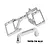 GPM Racing silver aluminium servo mount set for RC cars, featuring precision-machined 7075-T6 alloy components.