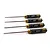 Yeah Racing Aluminium 0.05mm, 1/16", 3/32", 5/64" Hex Driver Wrench Set 4Pcs - Black/Gold YT-0248BK/GD