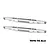 Two silver GPM Racing aluminium rear lower trailing arms for RC cars, featuring a machined design with multiple mounting holes.