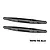 Two black GPM Racing aluminium rear lower trailing arms for RC vehicles, shown against a white background.