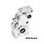 A silver GPM Racing aluminium transmission housing for RC cars, featuring machined 7075-T6 aluminium construction.