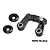 GPM Aluminium Steering Bellcrank/Drag Link Assembly w/ Bearings - Black BBX048-BK