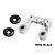 GPM Aluminium Steering Bellcrank/Drag Link Assembly w/ Bearings - Silver BBX048-S