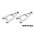 A pair of silver GPM Racing aluminium front upper suspension arms for RC cars, featuring 7075-T6 alloy construction.