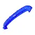 A blue anodized aluminium front bumper mount for an RC car, featuring the GPM Racing logo, isolated on a white background.