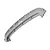 A silver GPM Racing aluminium front bumper mount for RC vehicles, shown from a top-down perspective against a white background.