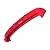 A red anodized aluminium front bumper mount for an RC car by GPM Racing, featuring a curved design with multiple screw holes and the GPM logo.